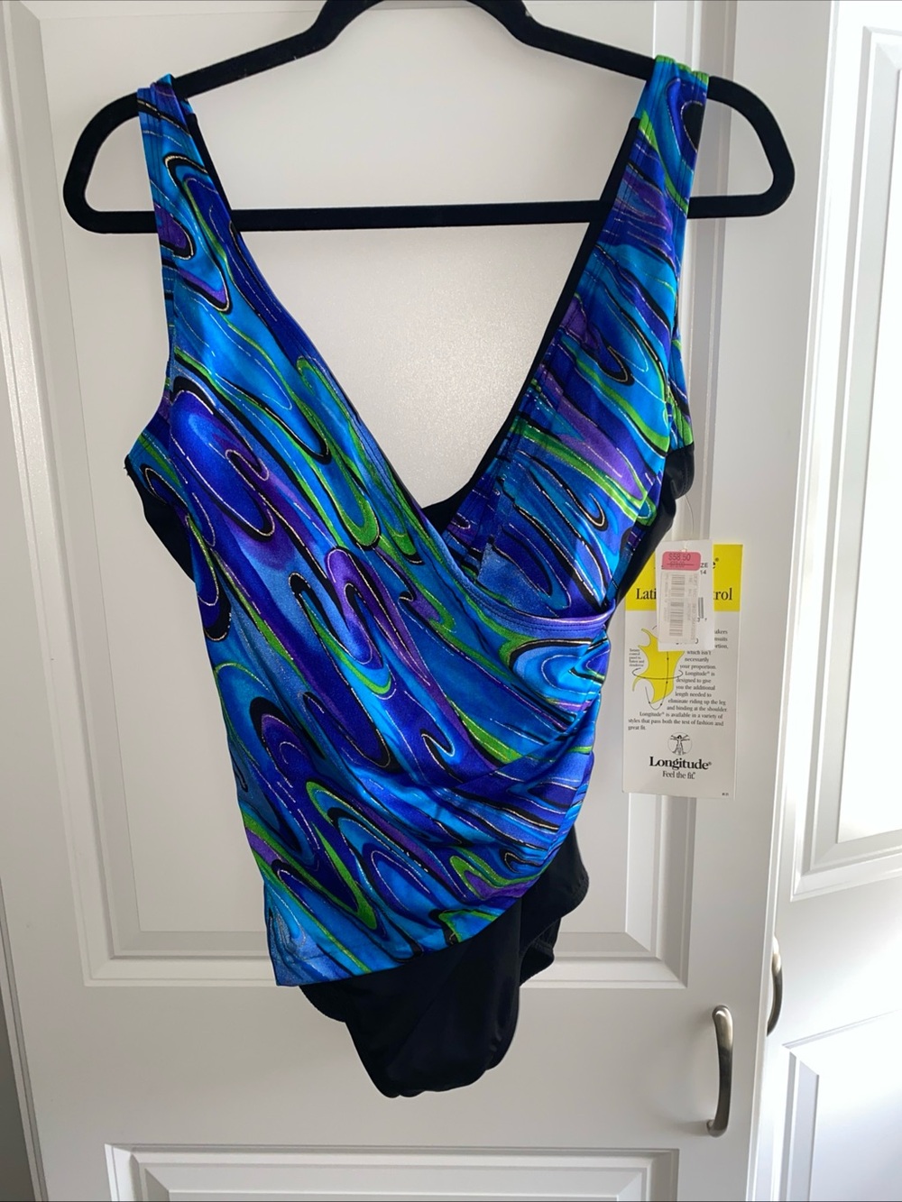 Longitude One Piece Swimsuit Size 14 Multicolored NWT
